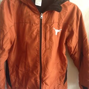 Texas Longhorns Geniune Stuff Orange Hoodie Jacket Boys Youth Size 10 12 NWT